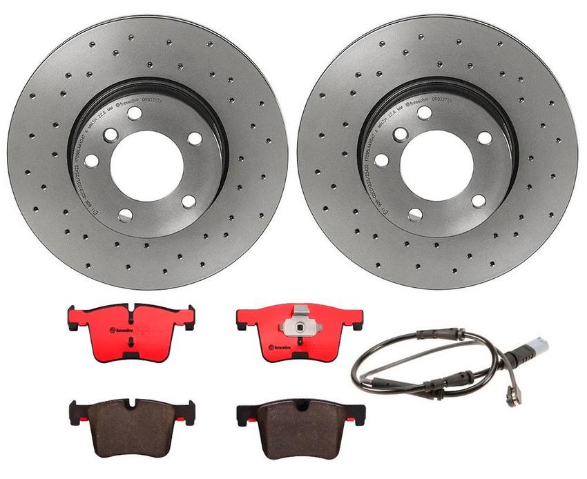 BMW Brembo Brake Kit - Pads and Rotors Front (312mm) (Xtra) (Ceramic) 34116855006 - Brembo 2265525KIT